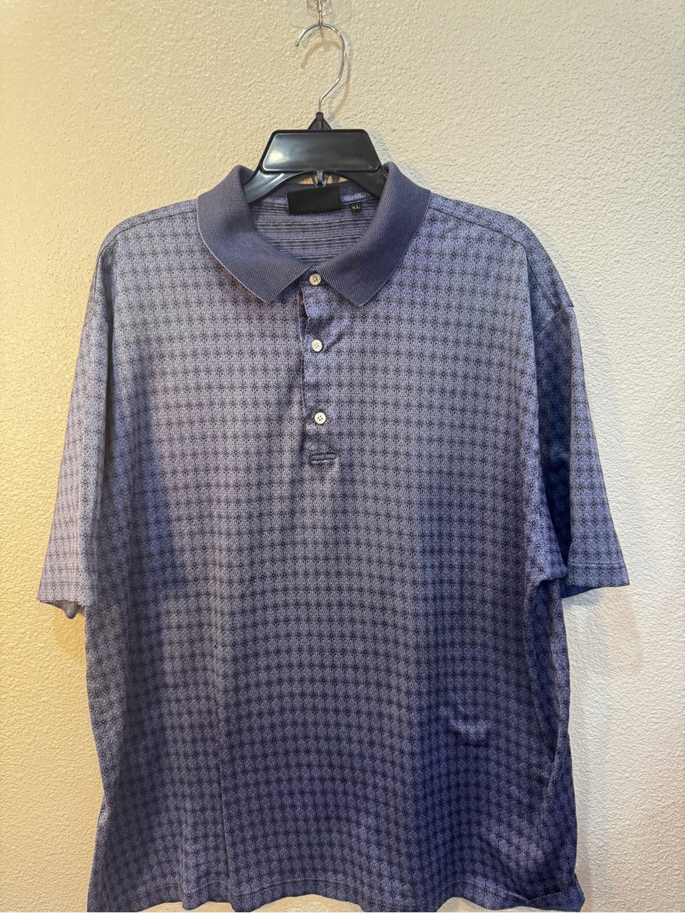 Bobby Jones Navy Patterned Polo Shirt